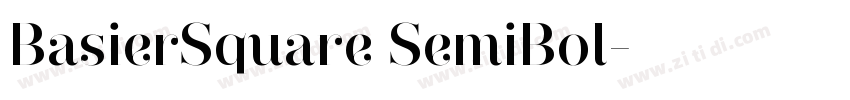 BasierSquare SemiBol字体转换